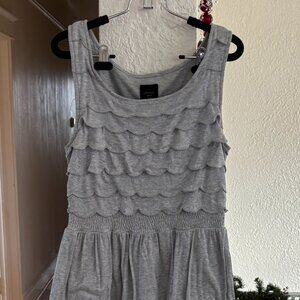 Anthropologie Deletta Silver Dress Medium